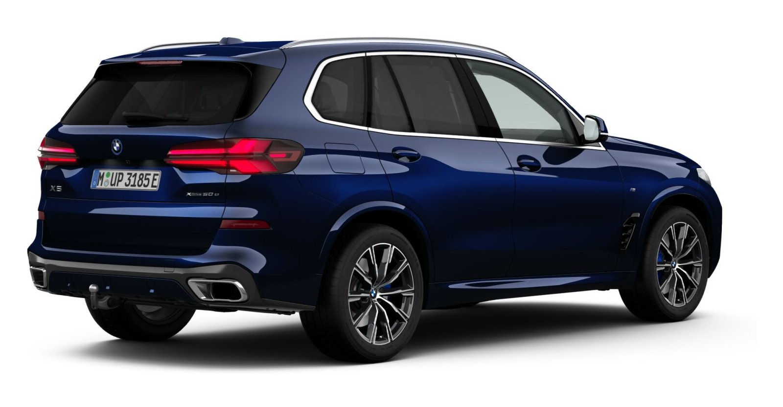 BMW BMW X in Blau von hinten BMW BMW X in Blau von hinten