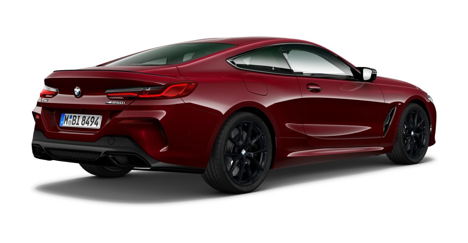 BMW BMW 8er in Rot von hinten BMW BMW 8er in Rot von hinten
