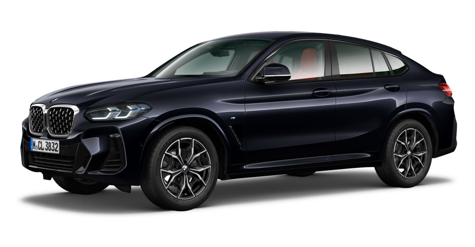 BMW X4 xDrive30d in Schwarz von vorne BMW X4 xDrive30d in Schwarz von vorne
