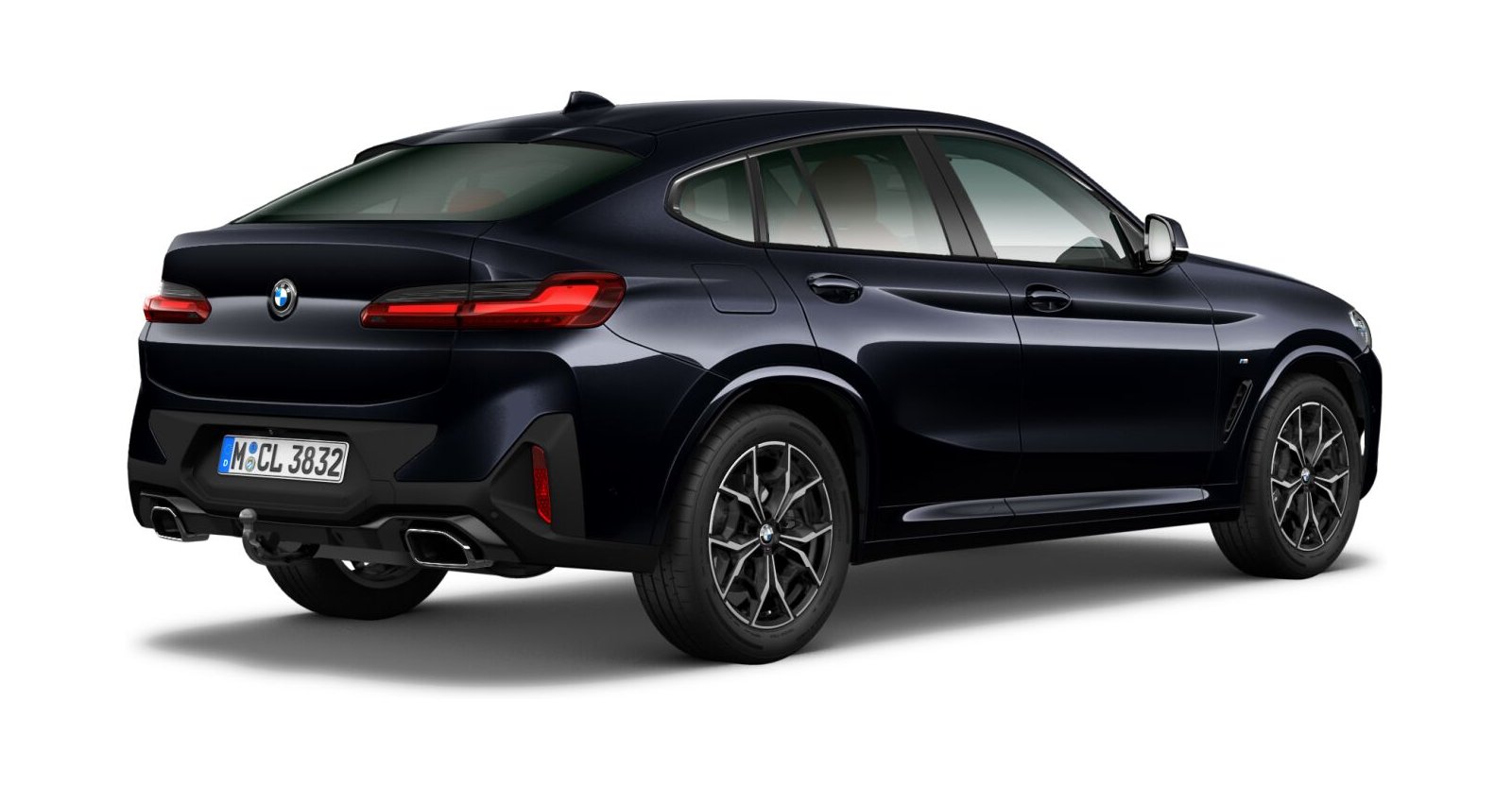 BMW BMW X in Schwarz von hinten BMW BMW X in Schwarz von hinten