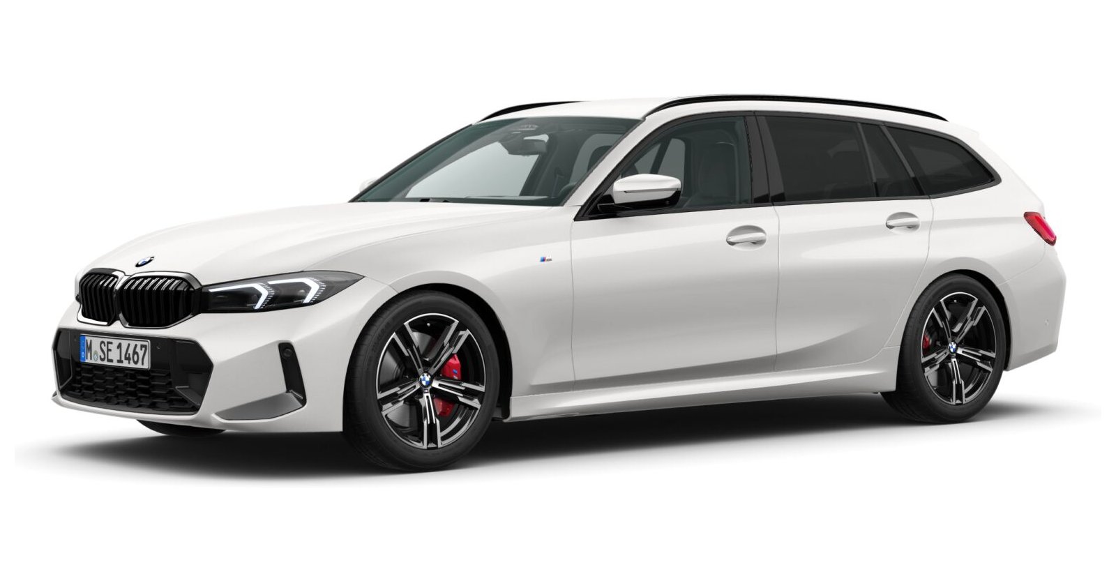 BMW BMW 3er in Weiß von vorne BMW BMW 3er in Weiß von vorne