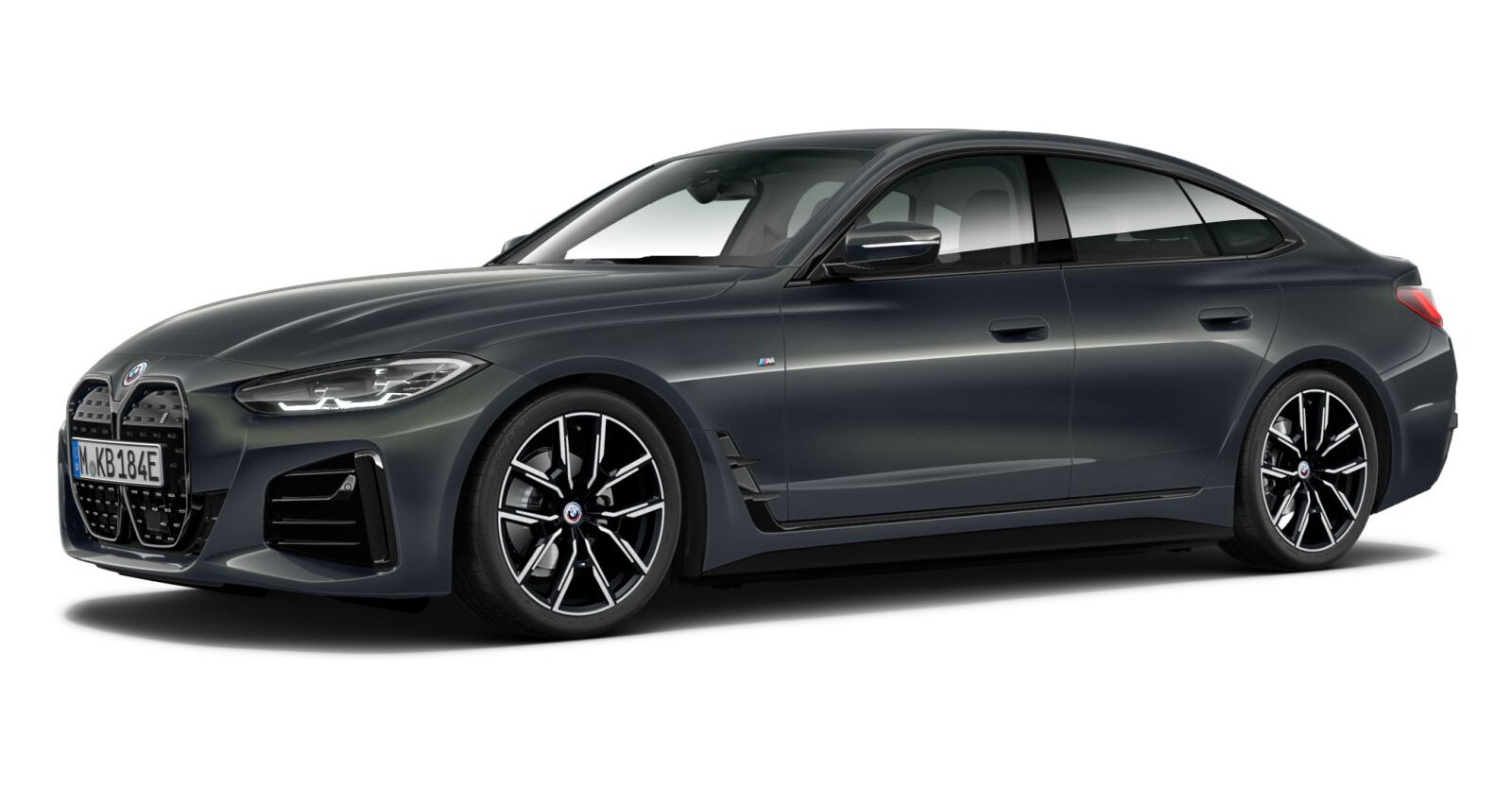 BMW i4 eDrive40 Gran Coup&eacute; in Grau von vorne