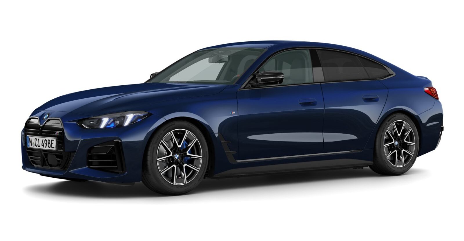 BMW i4 M60 xDrive Gran Coupé in Blau von vorne BMW i4 M60 xDrive Gran Coupé in Blau von vorne