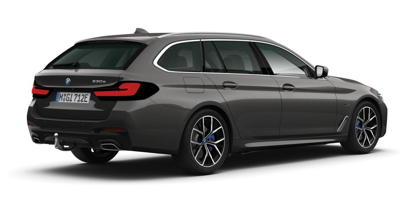 BMW BMW 5er in Grau von hinten BMW BMW 5er in Grau von hinten