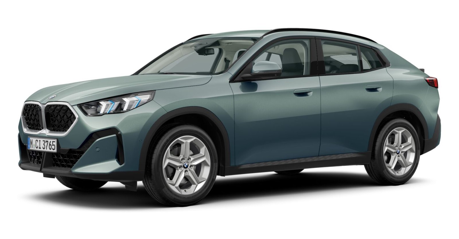 BMW X2 xDrive20d in Grün von vorne BMW X2 xDrive20d in Grün von vorne