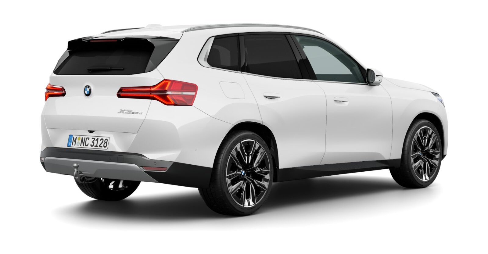 BMW BMW X in Weiß von hinten BMW BMW X in Weiß von hinten