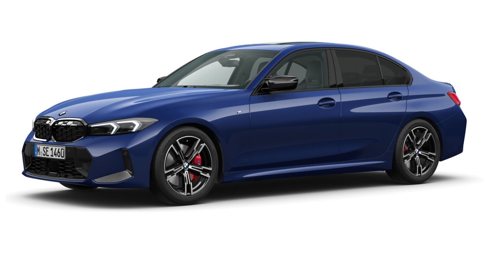 BMW BMW 3er in Blau von vorne BMW BMW 3er in Blau von vorne