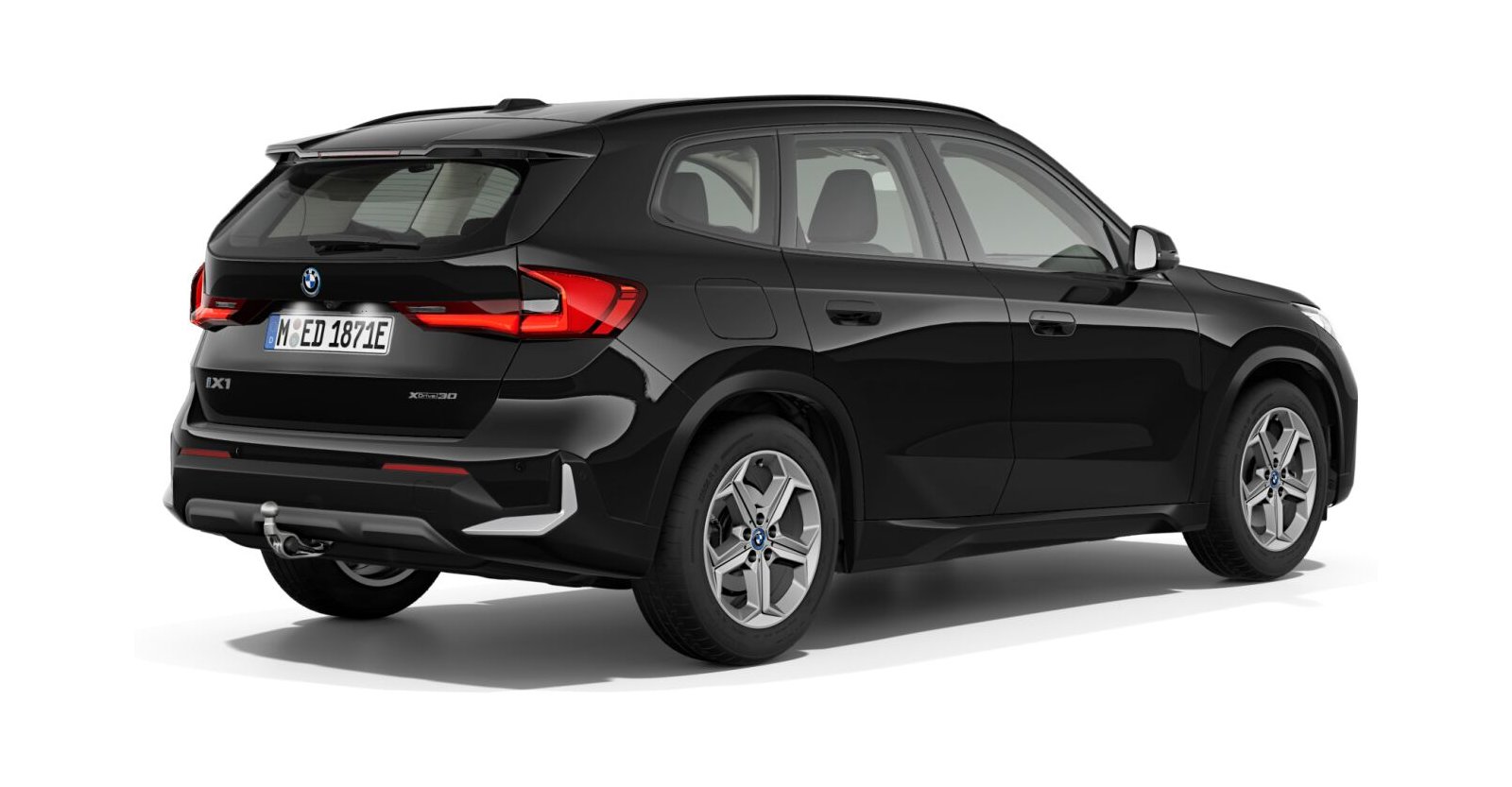 BMW BMW I in Schwarz von hinten BMW BMW I in Schwarz von hinten