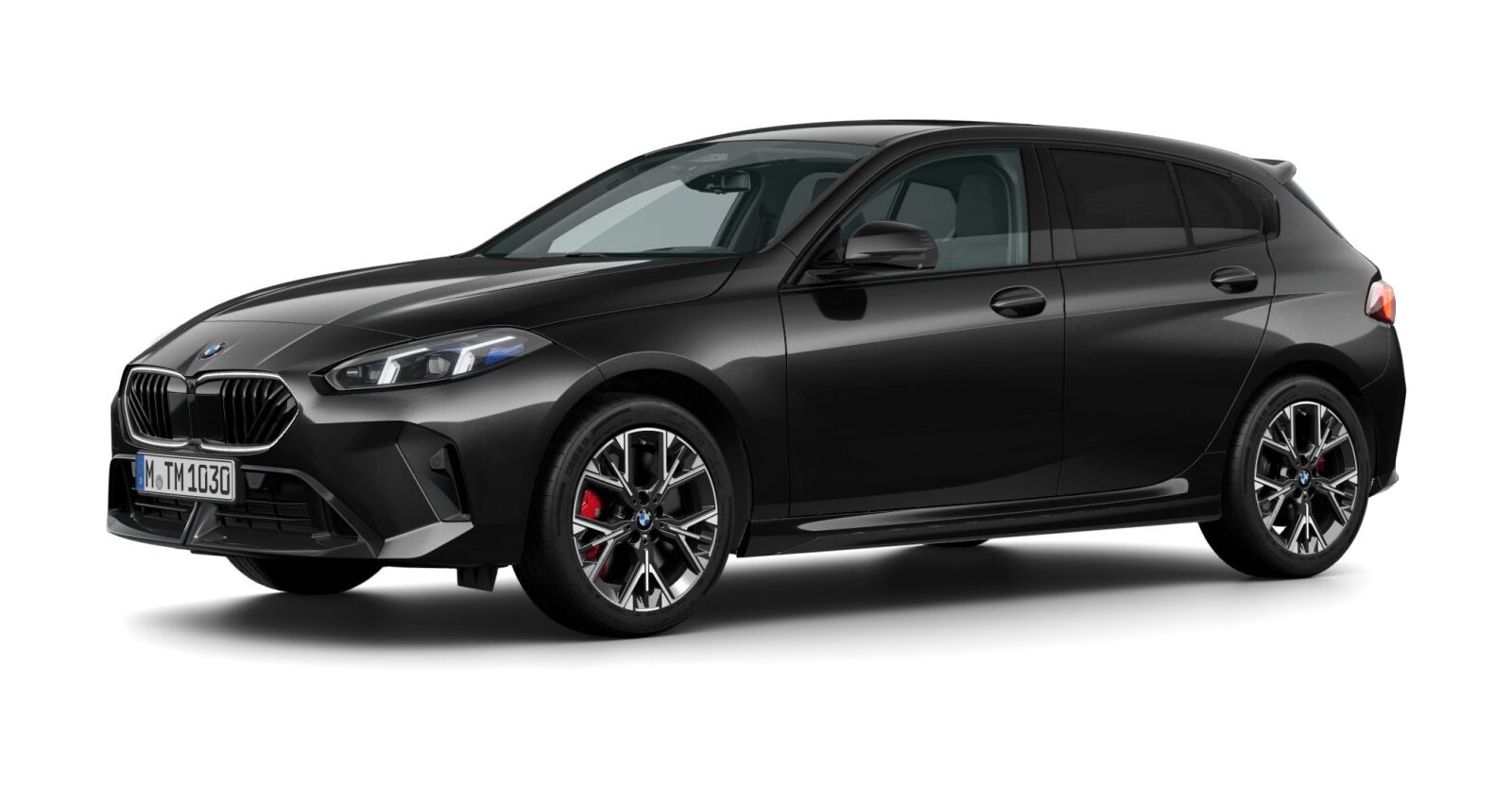 BMW BMW 1er in Schwarz von vorne