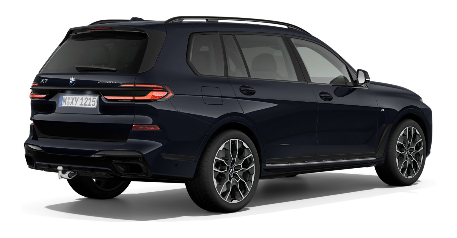 BMW BMW X in Schwarz von hinten