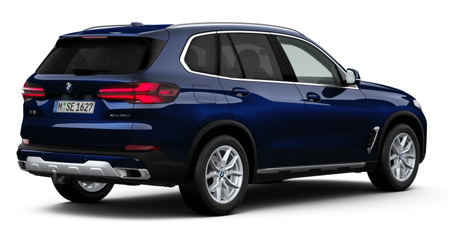 BMW BMW X in Blau von hinten BMW BMW X in Blau von hinten