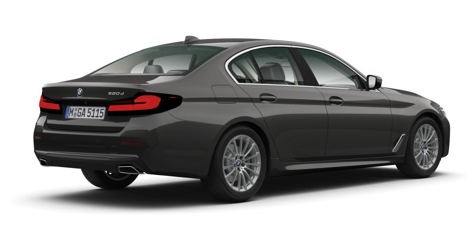 BMW BMW 5er in Grau von hinten BMW BMW 5er in Grau von hinten