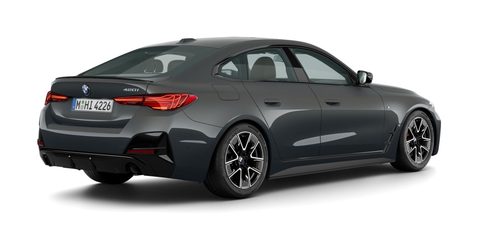 BMW BMW 4er in Grau von hinten