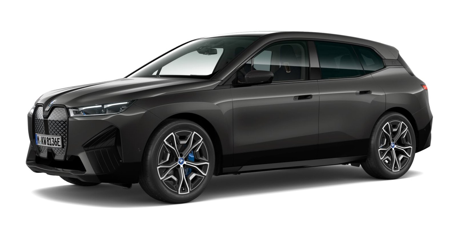 BMW iX xDrive40 in Grau von vorne