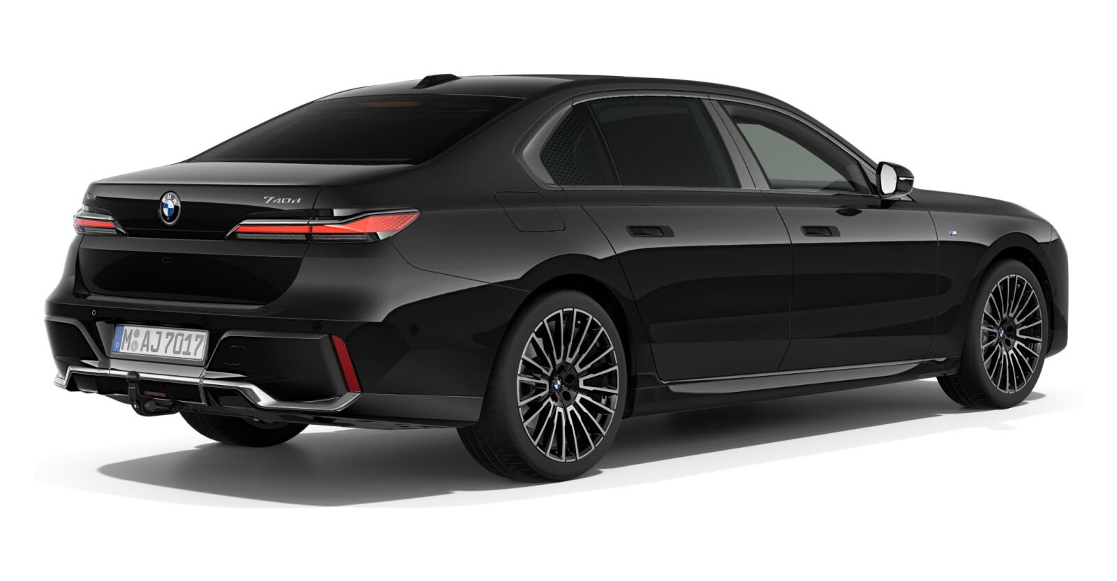 BMW BMW 7er in Schwarz von hinten BMW BMW 7er in Schwarz von hinten