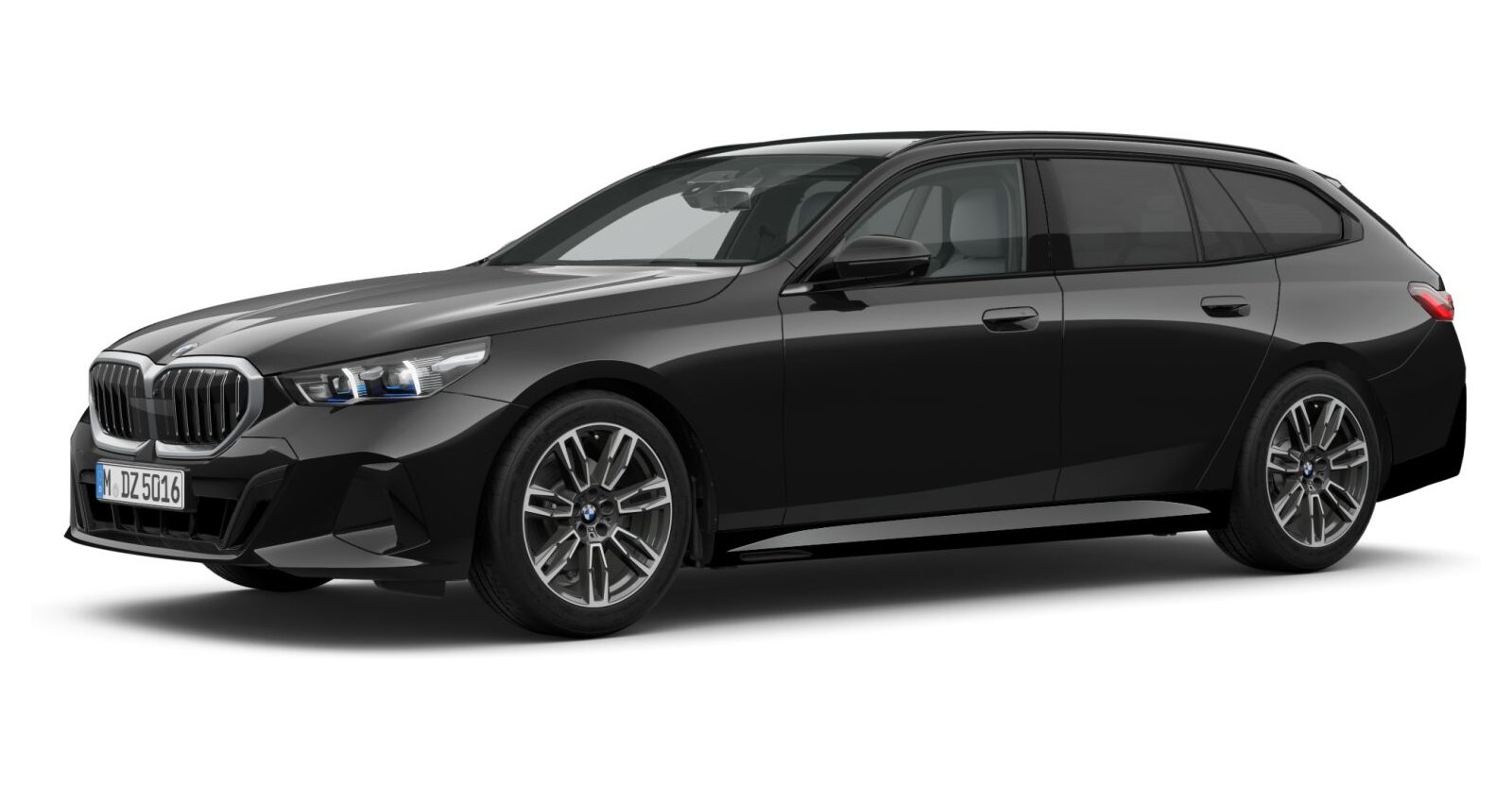 BMW BMW 5er in Schwarz von vorne