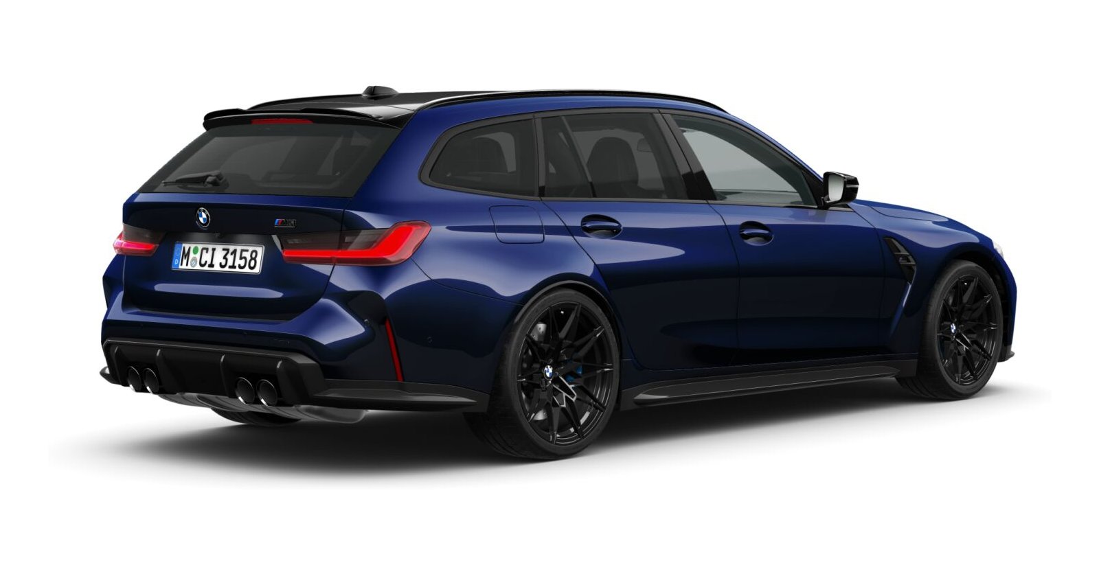 BMW BMW M in Blau von hinten