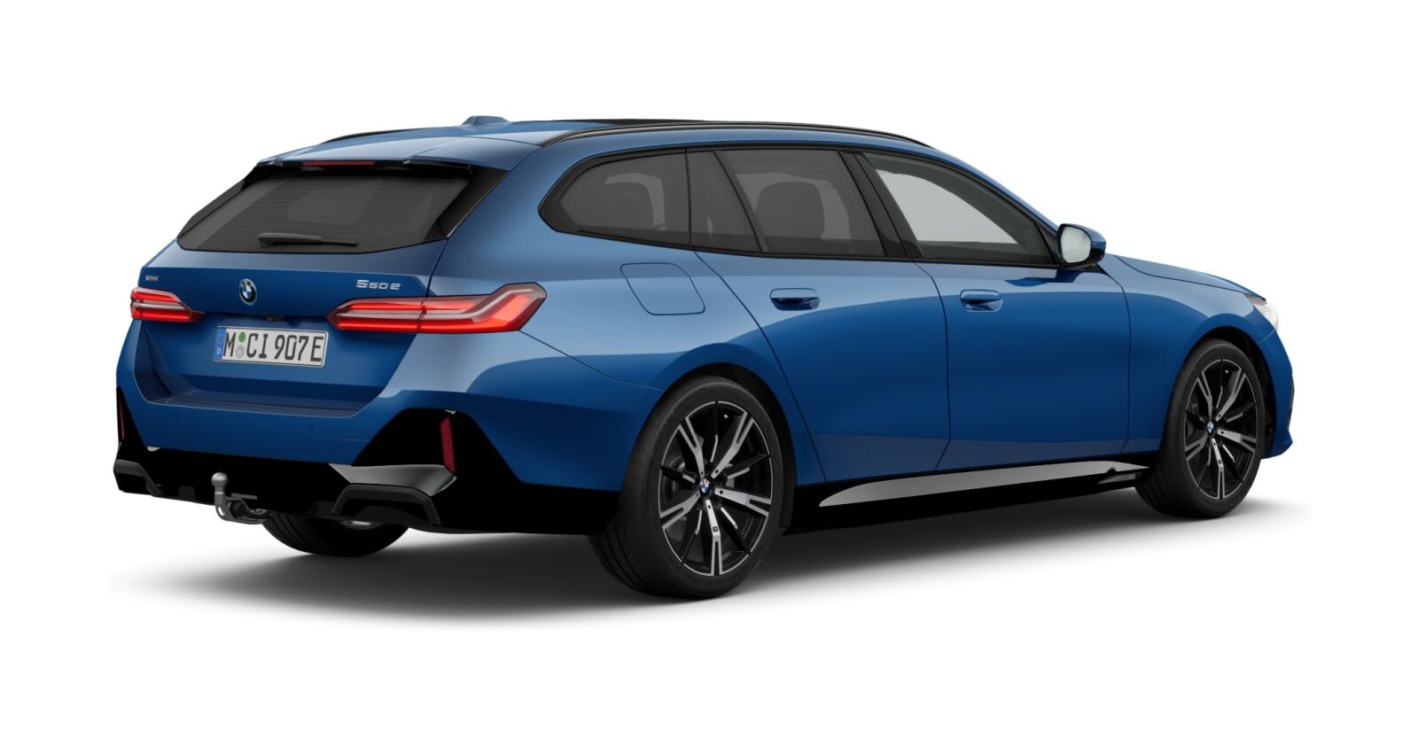 BMW BMW 5er in Blau von hinten BMW BMW 5er in Blau von hinten