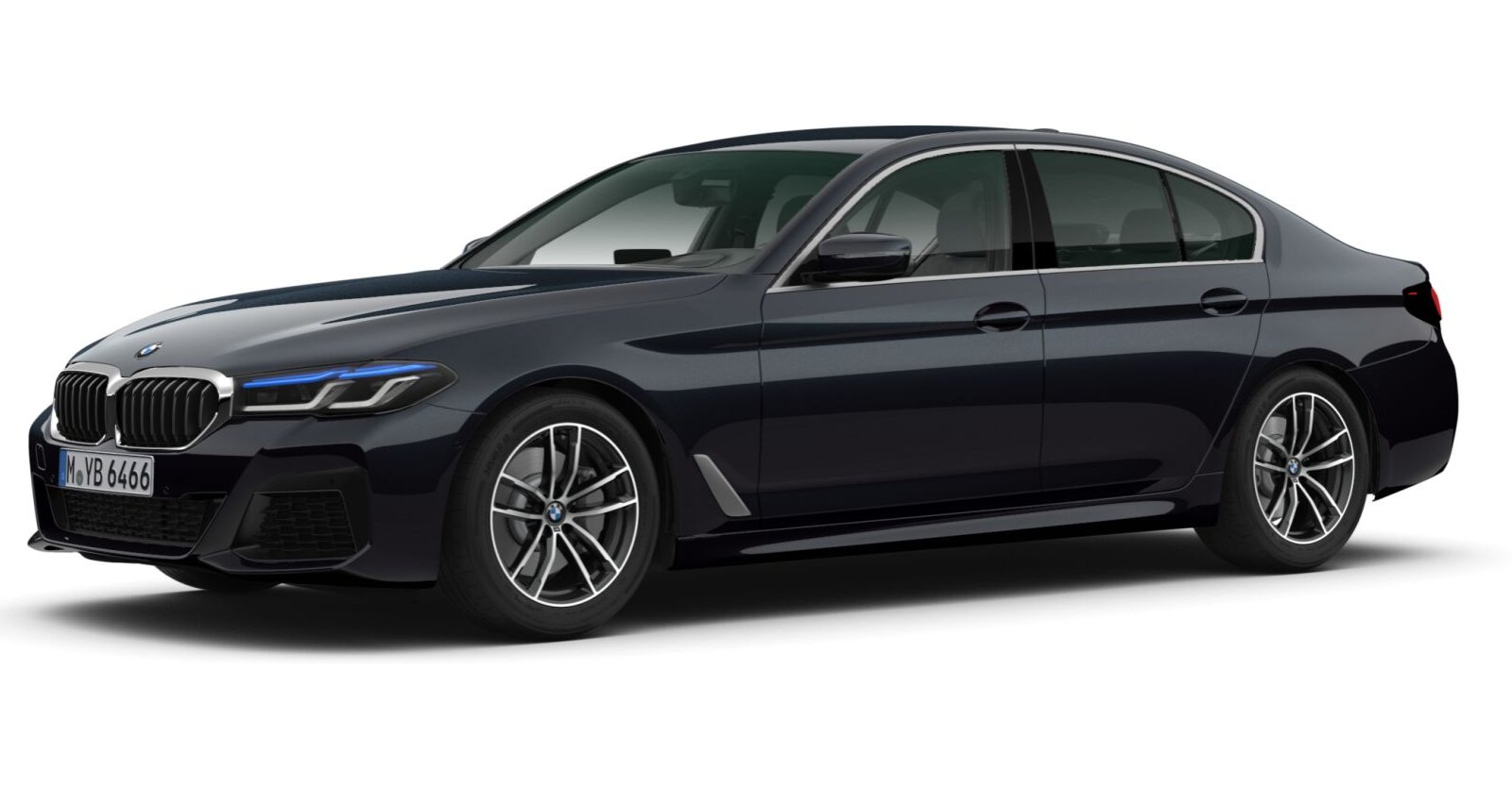 BMW BMW 5er in Schwarz von vorne BMW BMW 5er in Schwarz von vorne
