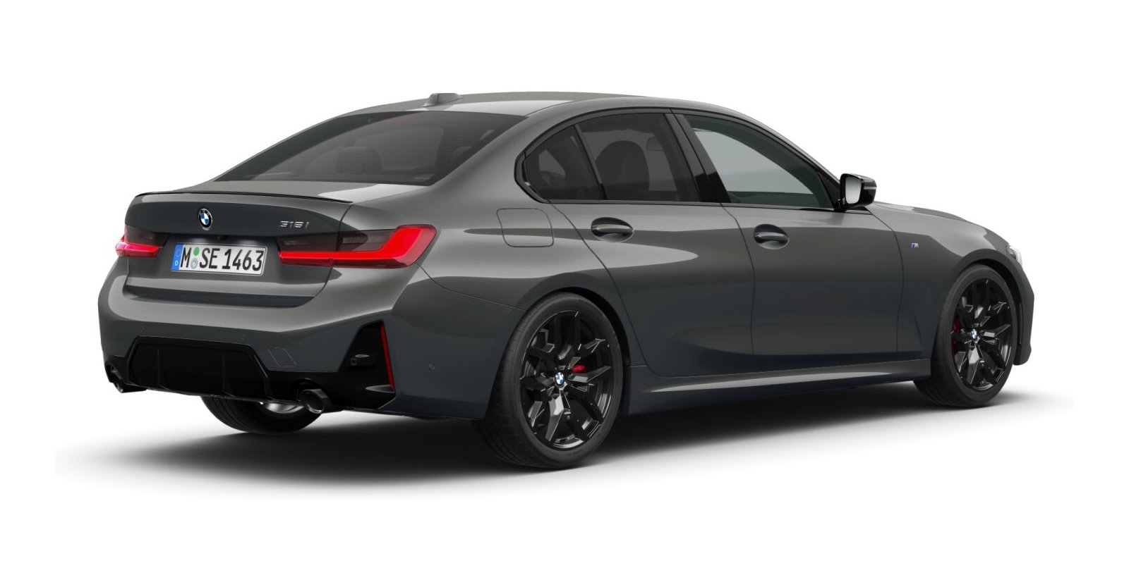 BMW BMW 3er in Grau von hinten