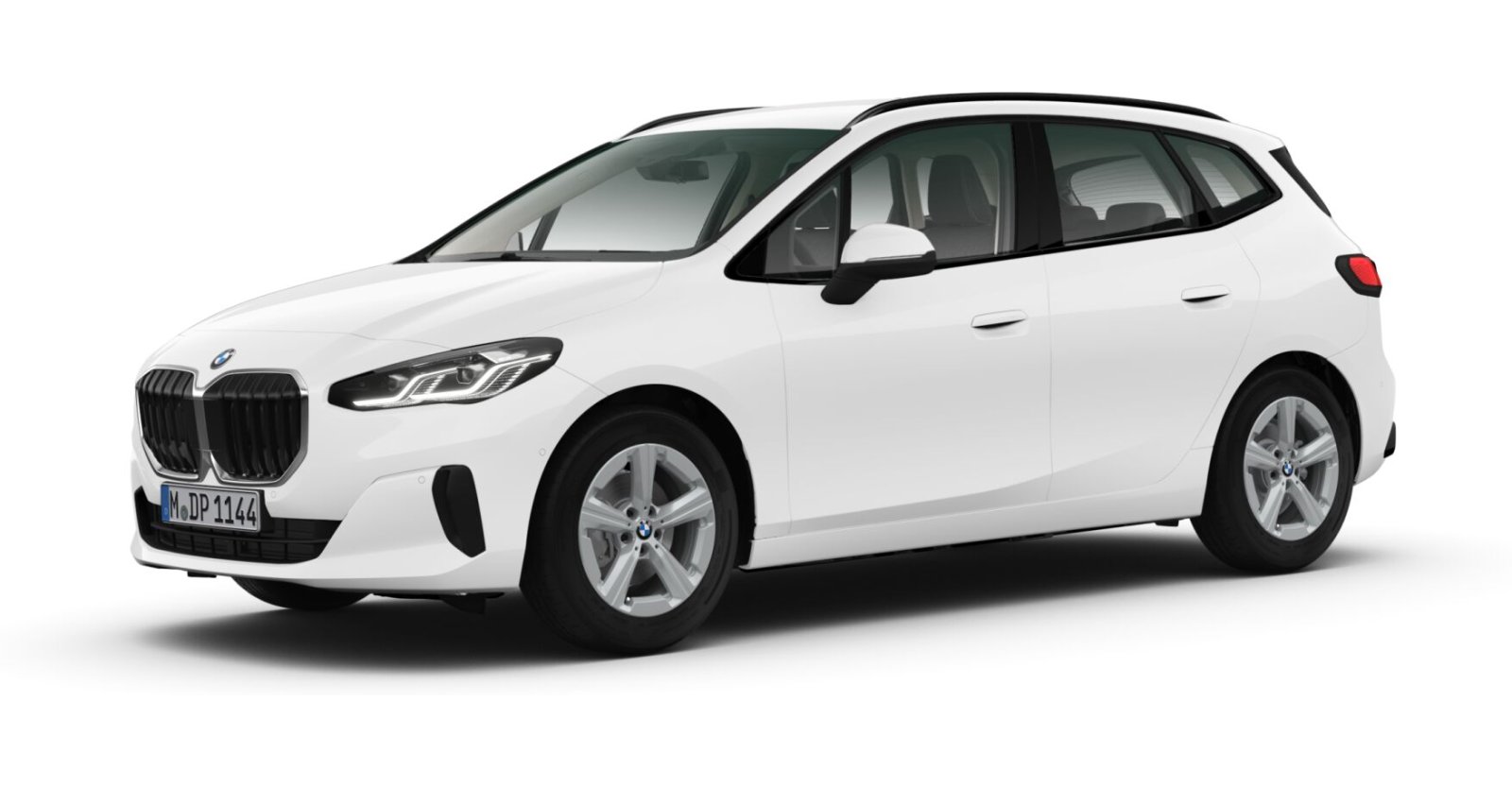 BMW 220i Active Tourer in Weiß von vorne