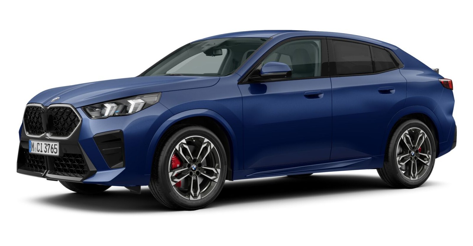 BMW X2 xDrive20d in Blau von vorne