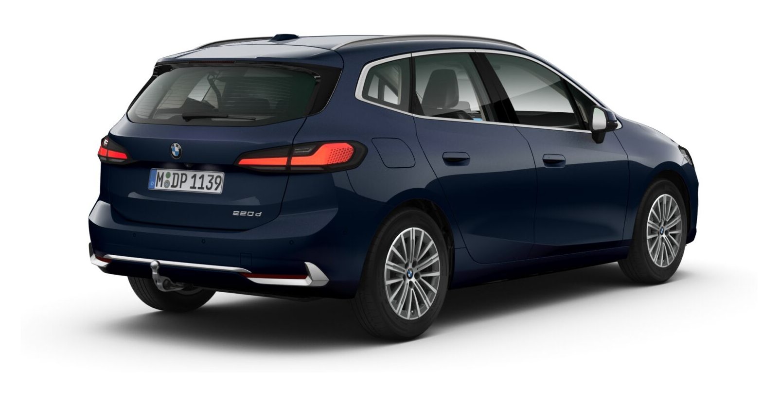 BMW BMW 2er in Blau von hinten BMW BMW 2er in Blau von hinten