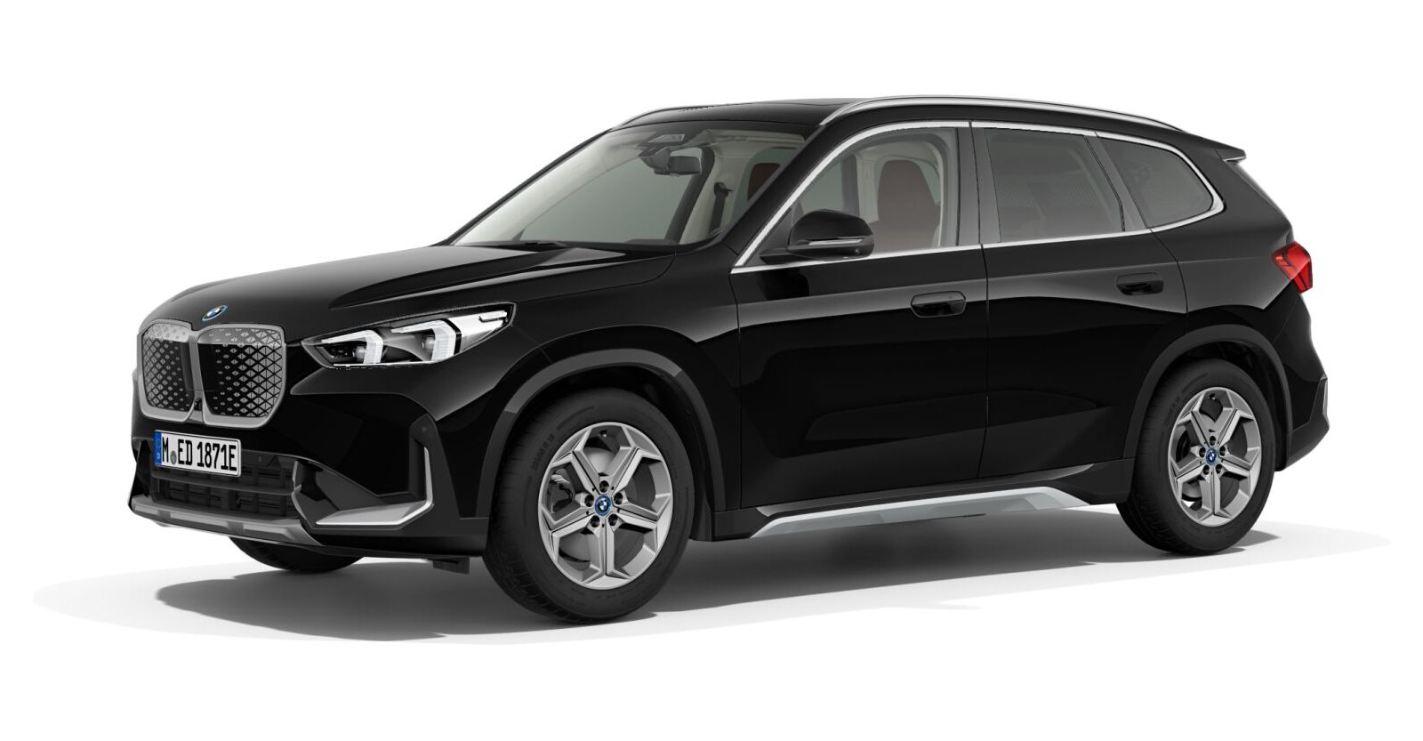 BMW BMW I in Schwarz von vorne