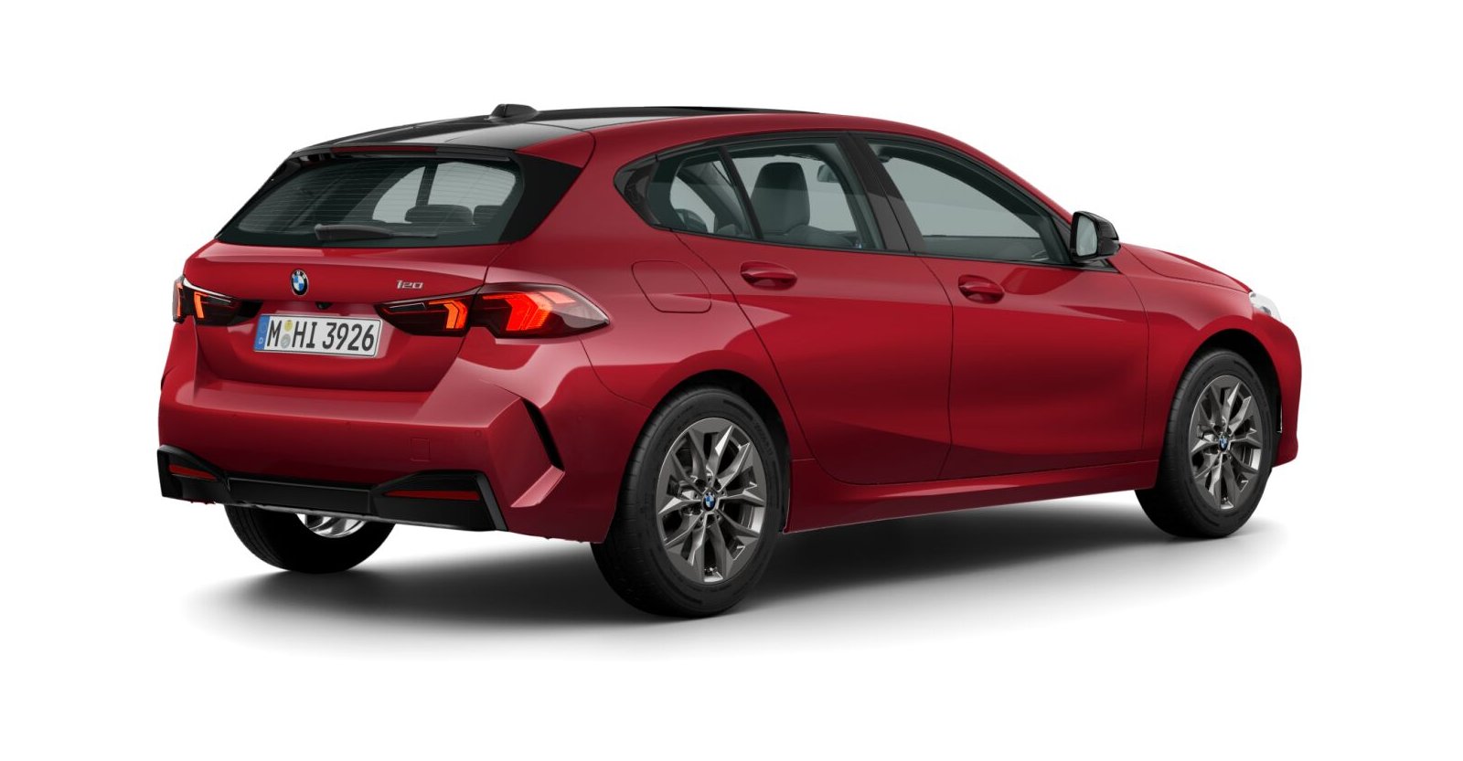 BMW BMW 1er in Rot von hinten