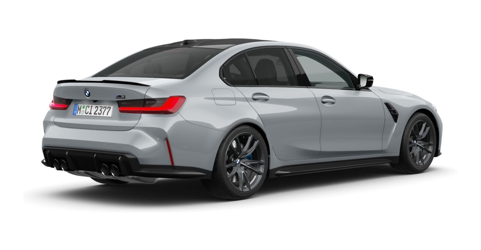 BMW BMW M in Grau von hinten BMW BMW M in Grau von hinten