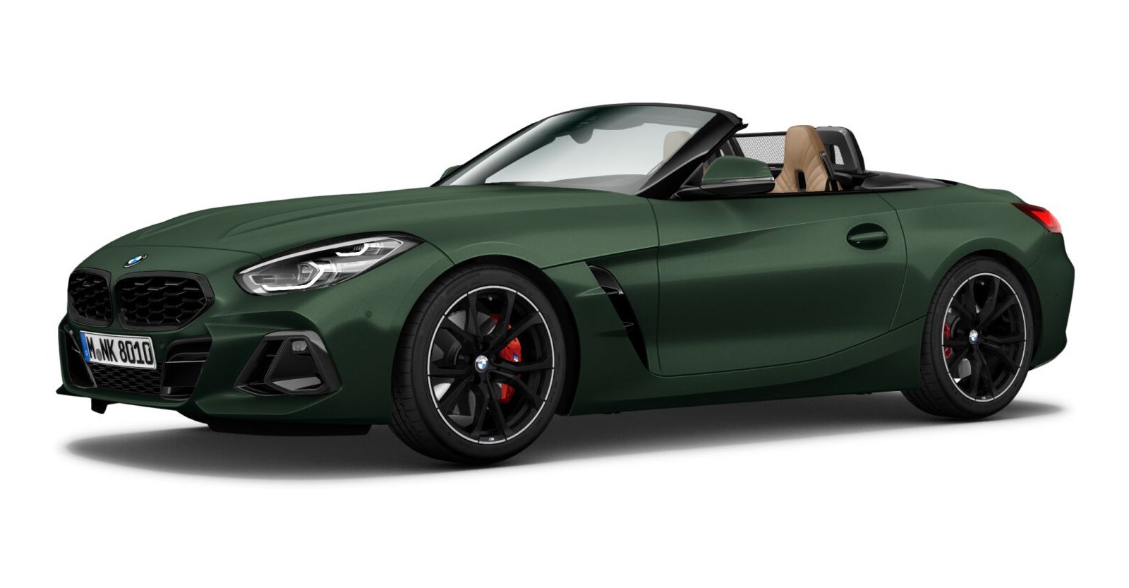 BMW Z4 M40i in Grün von vorne