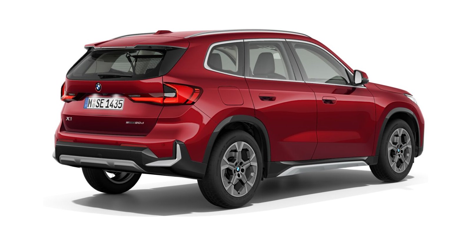 BMW BMW X in Rot von hinten