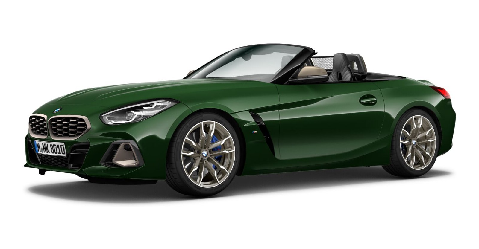 BMW Z4 M40i in Grün von vorne