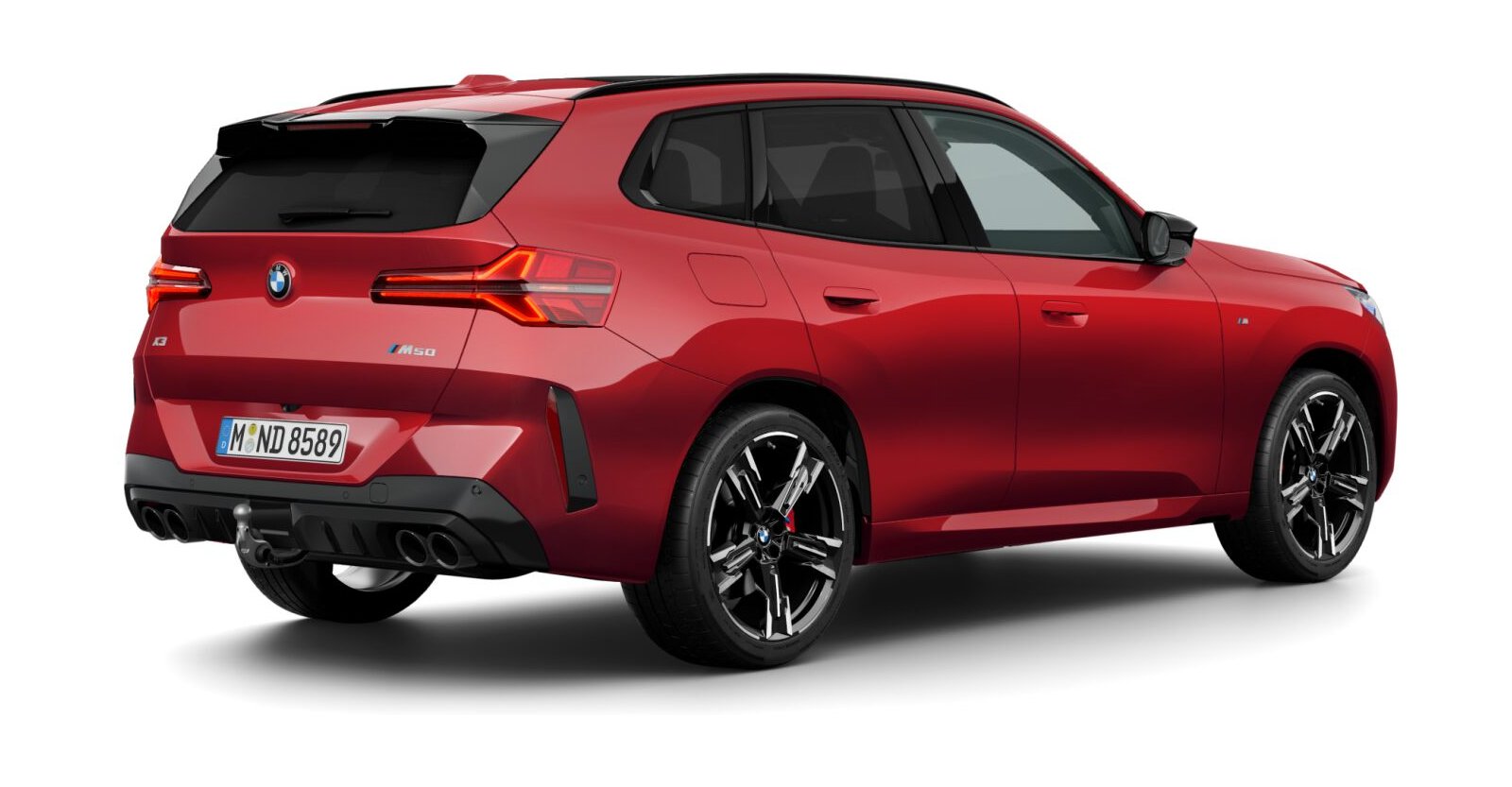 BMW BMW X in Rot von hinten BMW BMW X in Rot von hinten