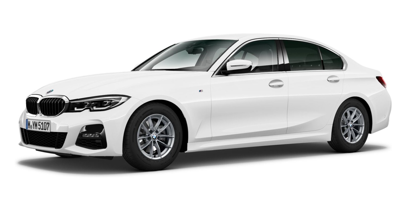 BMW BMW 3er in Weiß von vorne BMW BMW 3er in Weiß von vorne