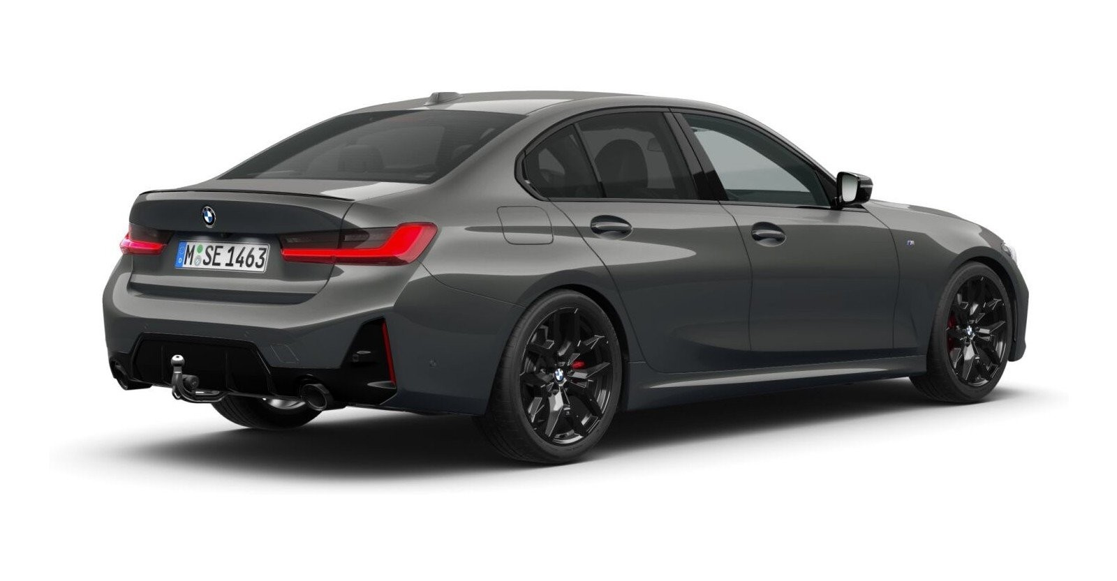 BMW BMW 3er in Grau von hinten BMW BMW 3er in Grau von hinten