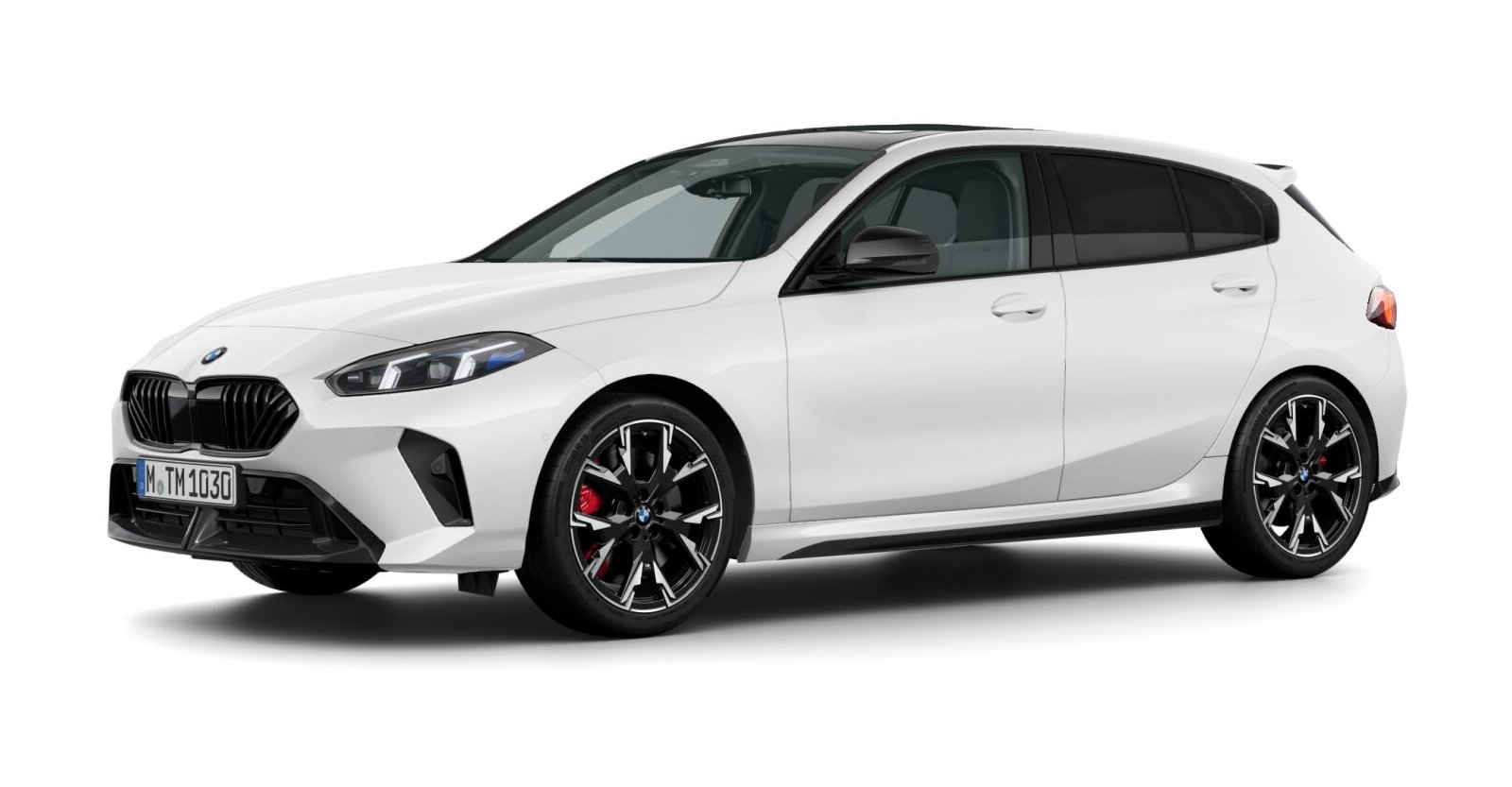 BMW 120 in Weiß von vorne