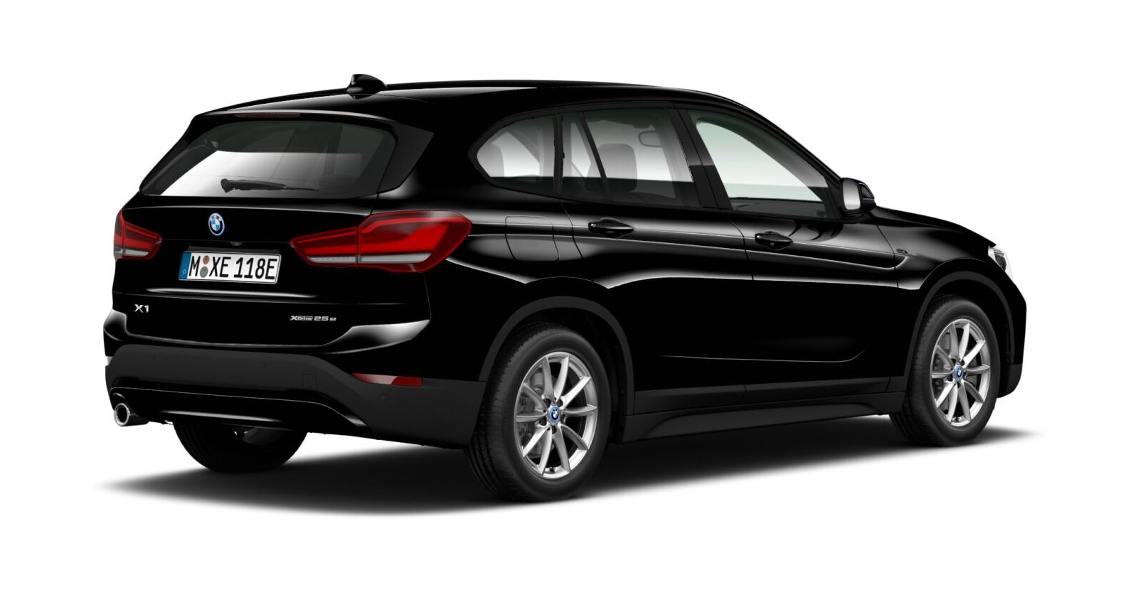 BMW BMW X in Schwarz von hinten BMW BMW X in Schwarz von hinten
