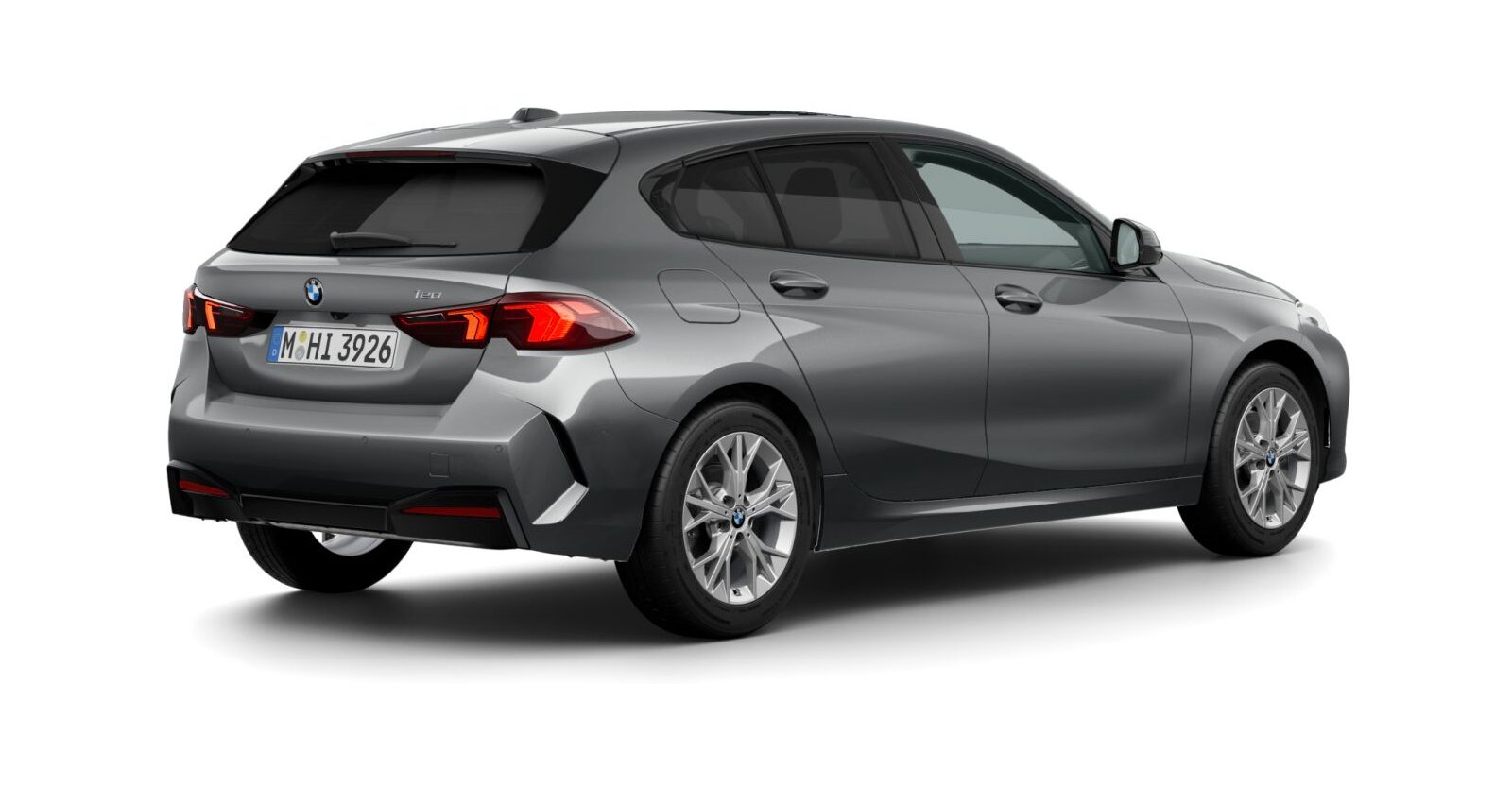 BMW BMW 1er in Grau von hinten