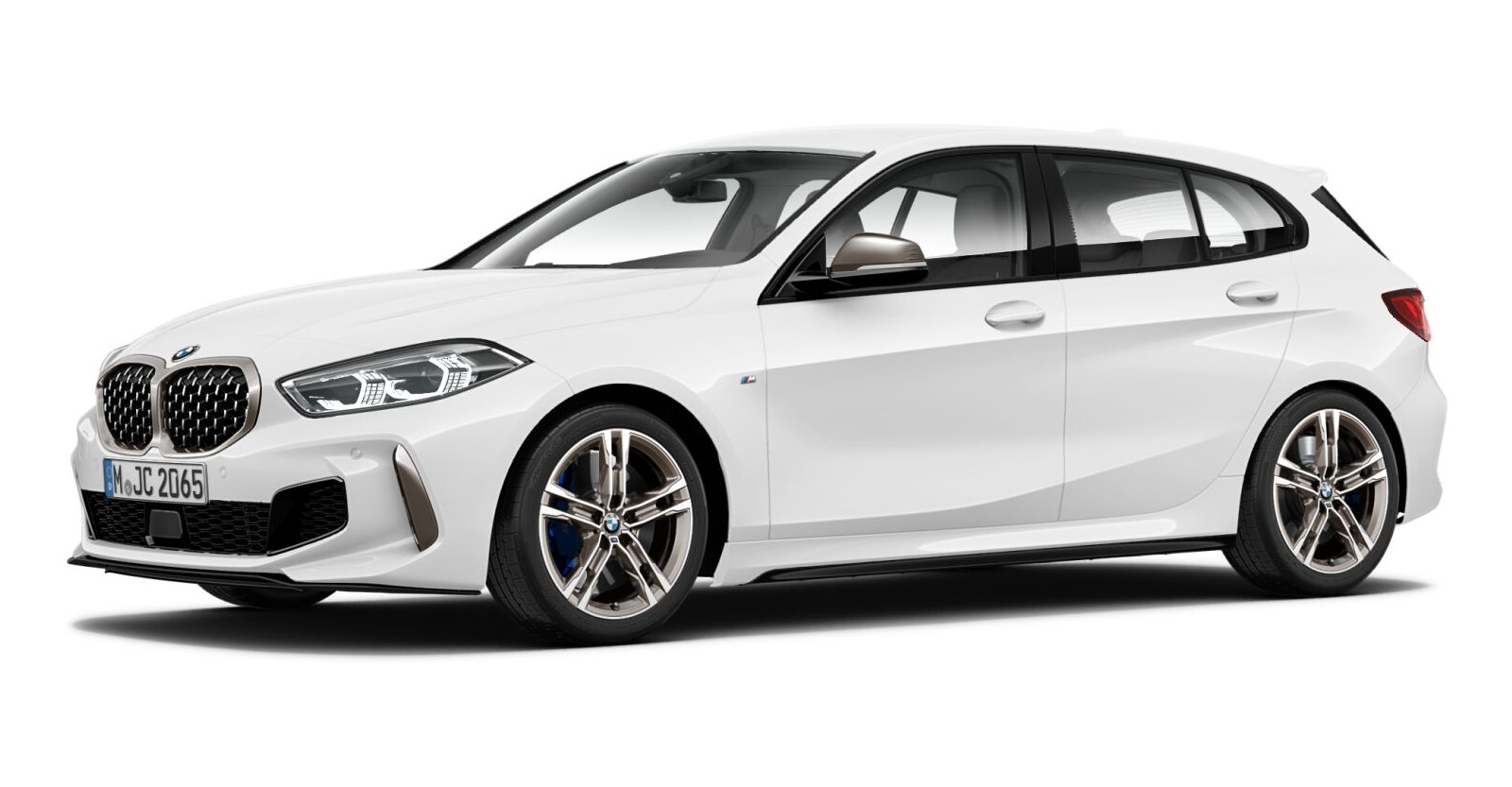 BMW BMW 1er in Weiß von vorne BMW BMW 1er in Weiß von vorne