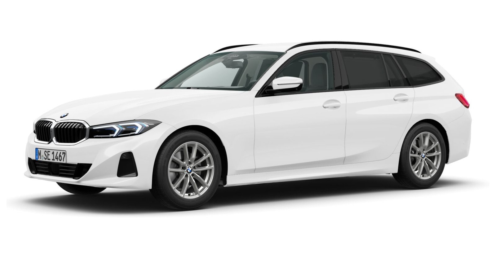 BMW BMW 3er in Weiß von vorne