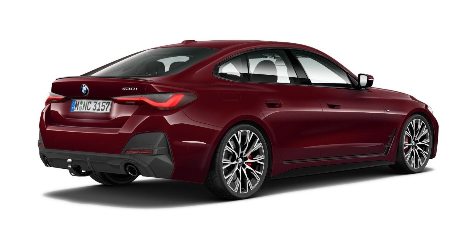 BMW BMW 4er in Rot von hinten BMW BMW 4er in Rot von hinten