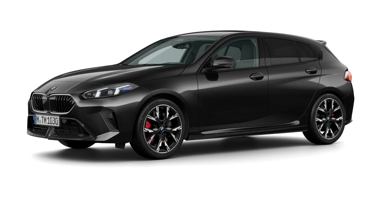 BMW BMW 1er in Schwarz von vorne