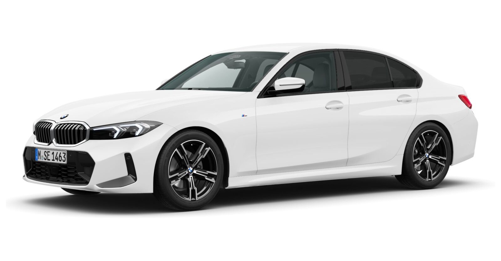 BMW BMW 3er in Weiß von vorne BMW BMW 3er in Weiß von vorne