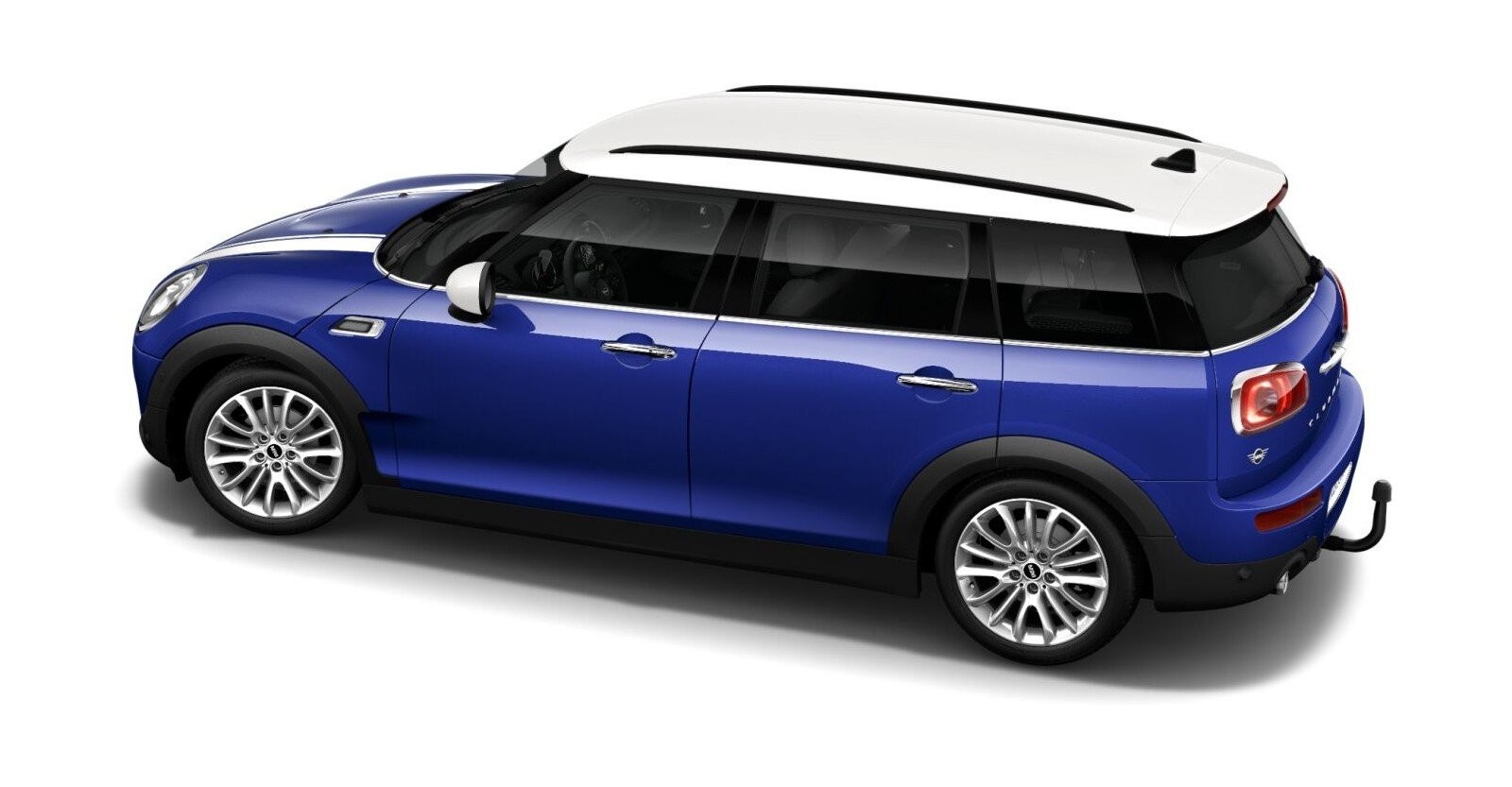 MINI MINI Clubman in Blau von hinten
