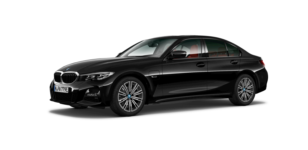 BMW BMW 3er in Schwarz von vorne BMW BMW 3er in Schwarz von vorne