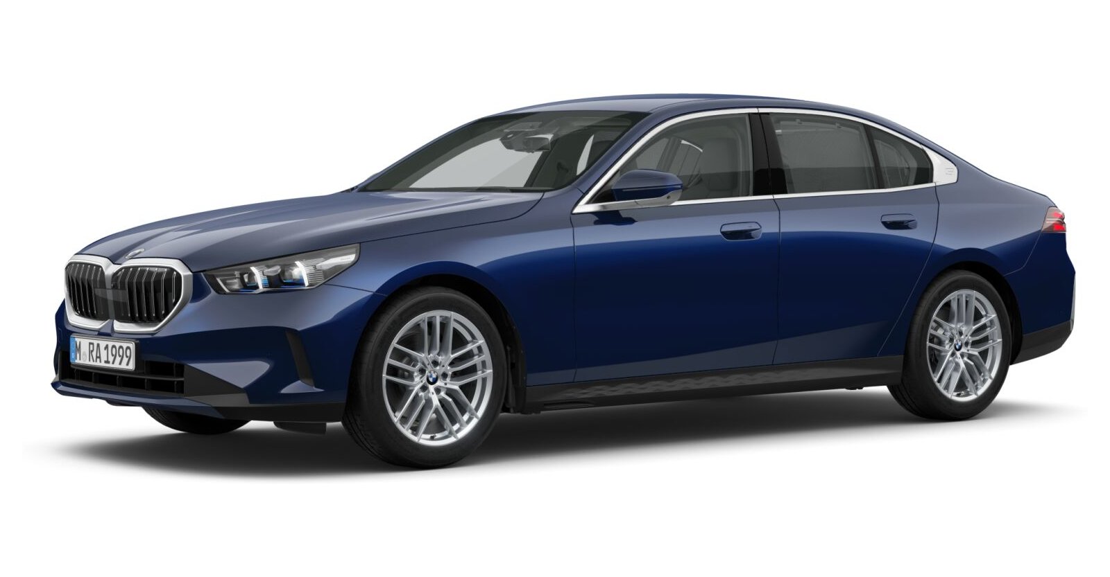 BMW BMW 5er in Blau von vorne