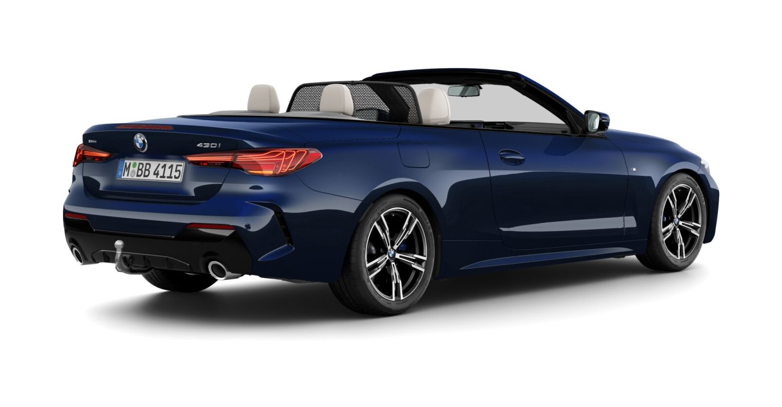 BMW BMW 4er in Blau von hinten