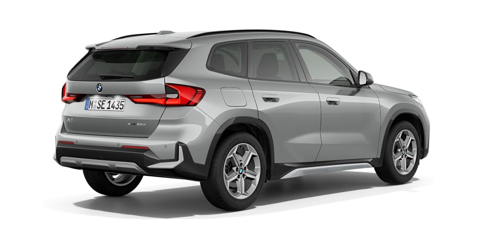 BMW BMW X in Silber von hinten