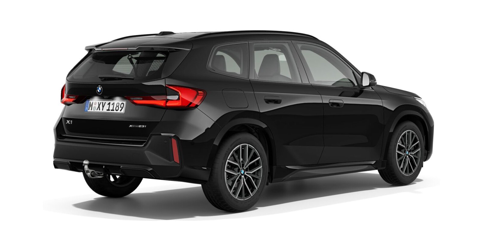 BMW BMW X in Schwarz von hinten